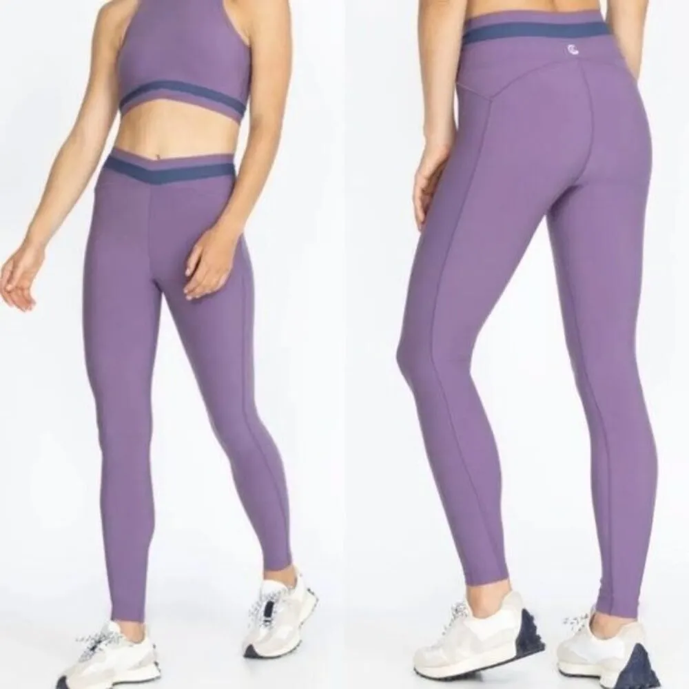 NWT Calme Johnny Was Criss Cross Leggings Athletic Athleisure‎ XS - Image 2