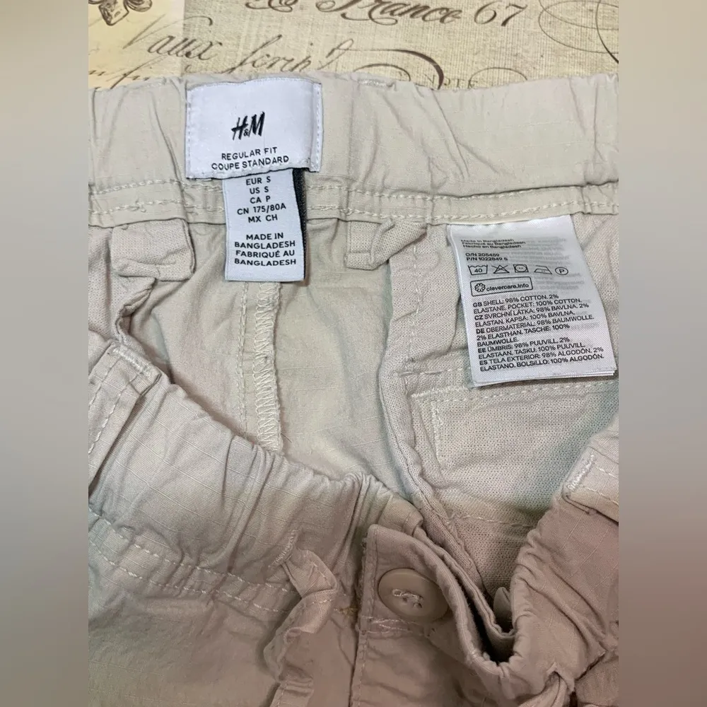 H&M Khaki Cargo Jogger Pants - Image 7