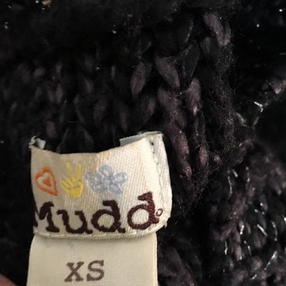 Mudd black silver glitter short sleeve sweater - Image 5