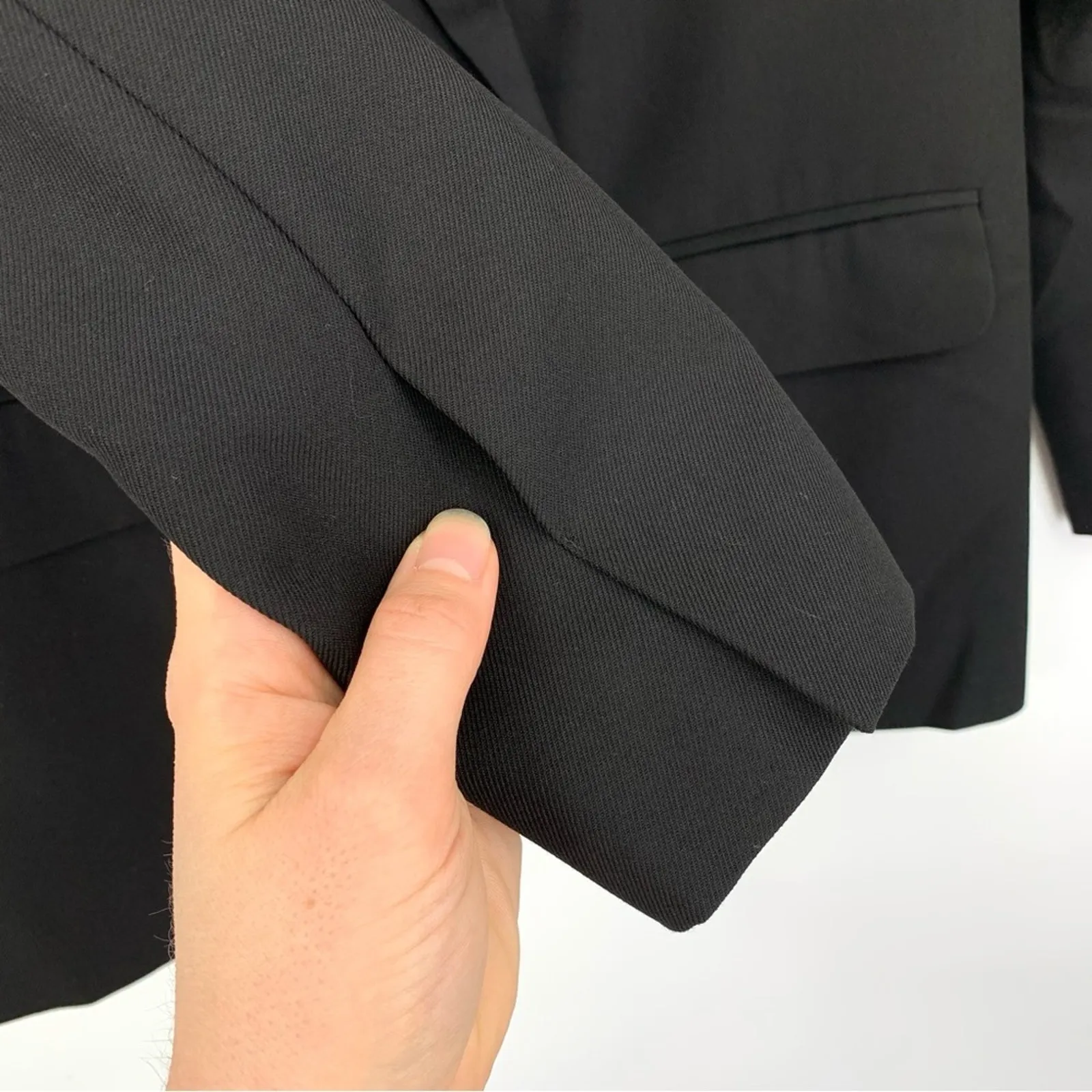 NWT NICHOLAS Black Twill Suiting Blazer 4 - Image 5