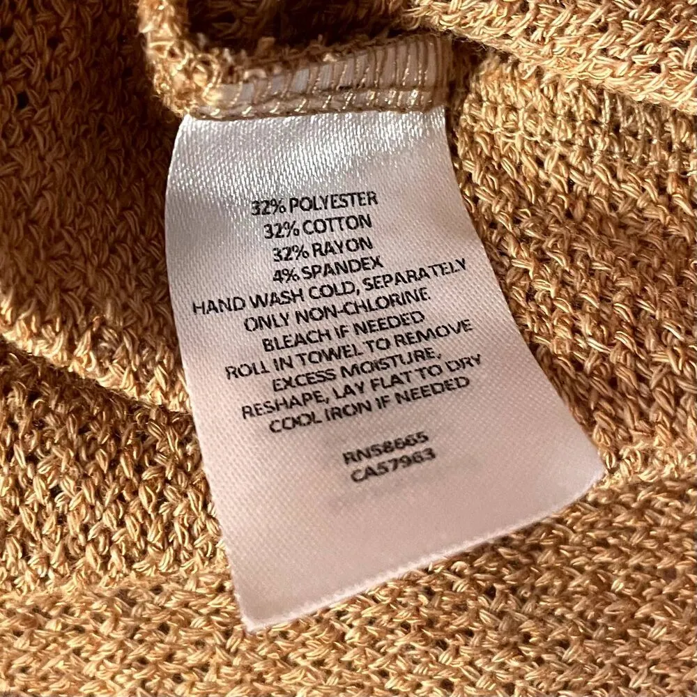 14th & Union Tan Open Front LightWeight Cardigan Size XS EUC - Image 6