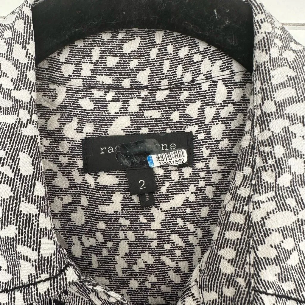 Rag & Bone Women’s 2 Leopard Karen Silk Wrap Dress - Image 3