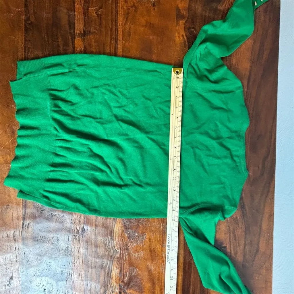 Zara Knit Women's Green Cardigan & Pullover Set Size M Fall Fashion Size M - Image 3