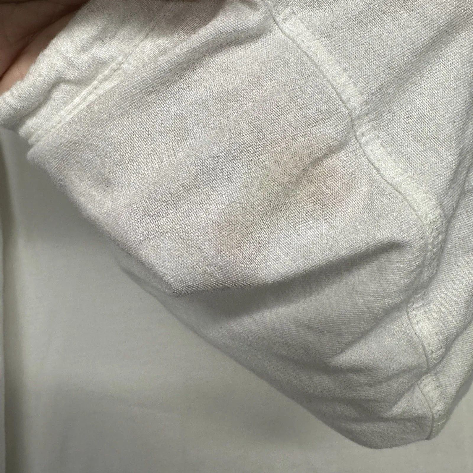 LL Bean womens White hooded long tunic beach cover-up pocket sz Medium - Image 8