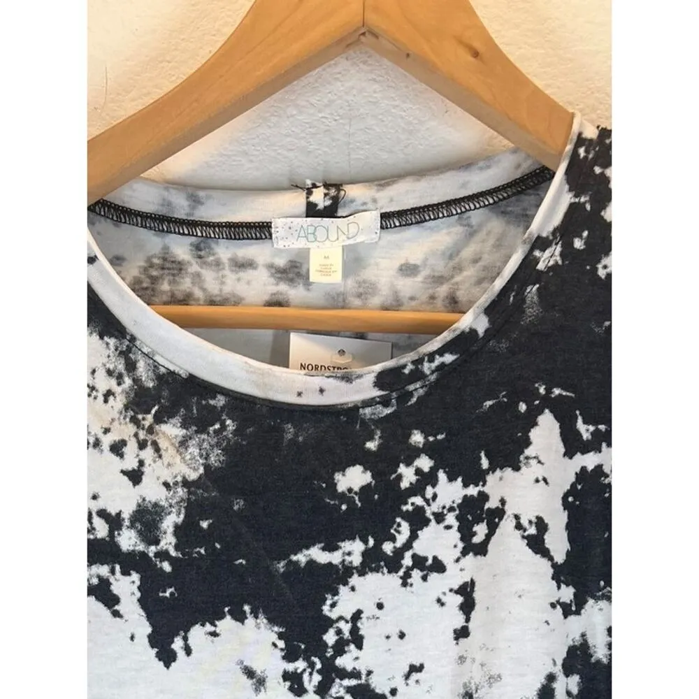 Abound Nordstrom NWT Small Black & White Cotton Short Sleeve Casual Shirt Dress - Image 2