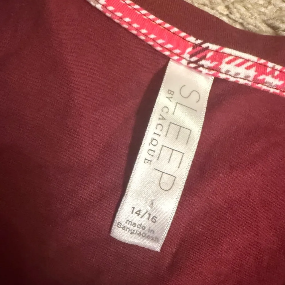 Cacique Breast Cancer Awareness Pajama Shorts Set - size 14/16 - Image 5