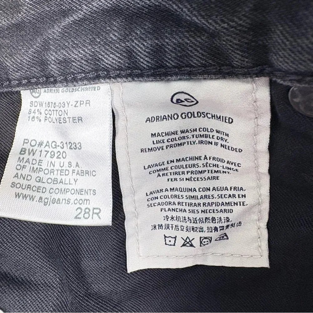 AG Adriano Goldschmied AG-ED Phoebe Vintage High Waisted Tapered Jeans Size 28 - Image 13