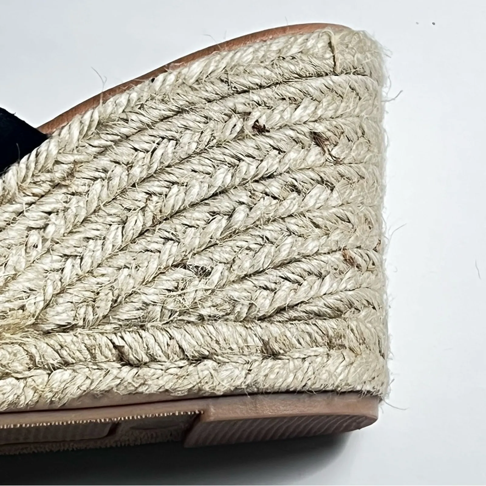 Maypol Women's Genuine Leather Upper Black Gold Studded Heeled Wedge Sz 39 - Image 4