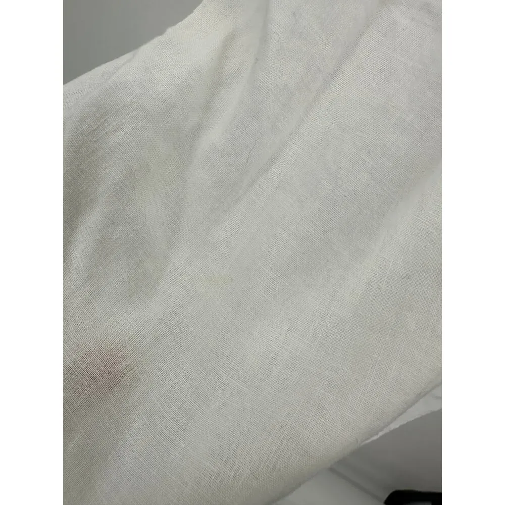 Lola River Women Linen Blend Pullover Top Casual Basic Beach Shirt Size Large - Image 7