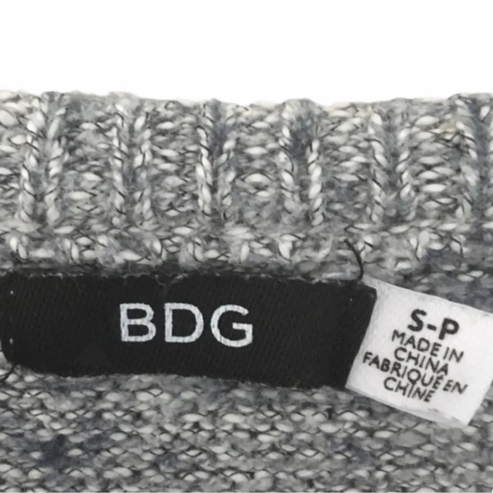 UO Urban Outfitters BDG ★ Crop Cozy Soft Chenille Knit Sweater ★ Heather Blue - Image 9