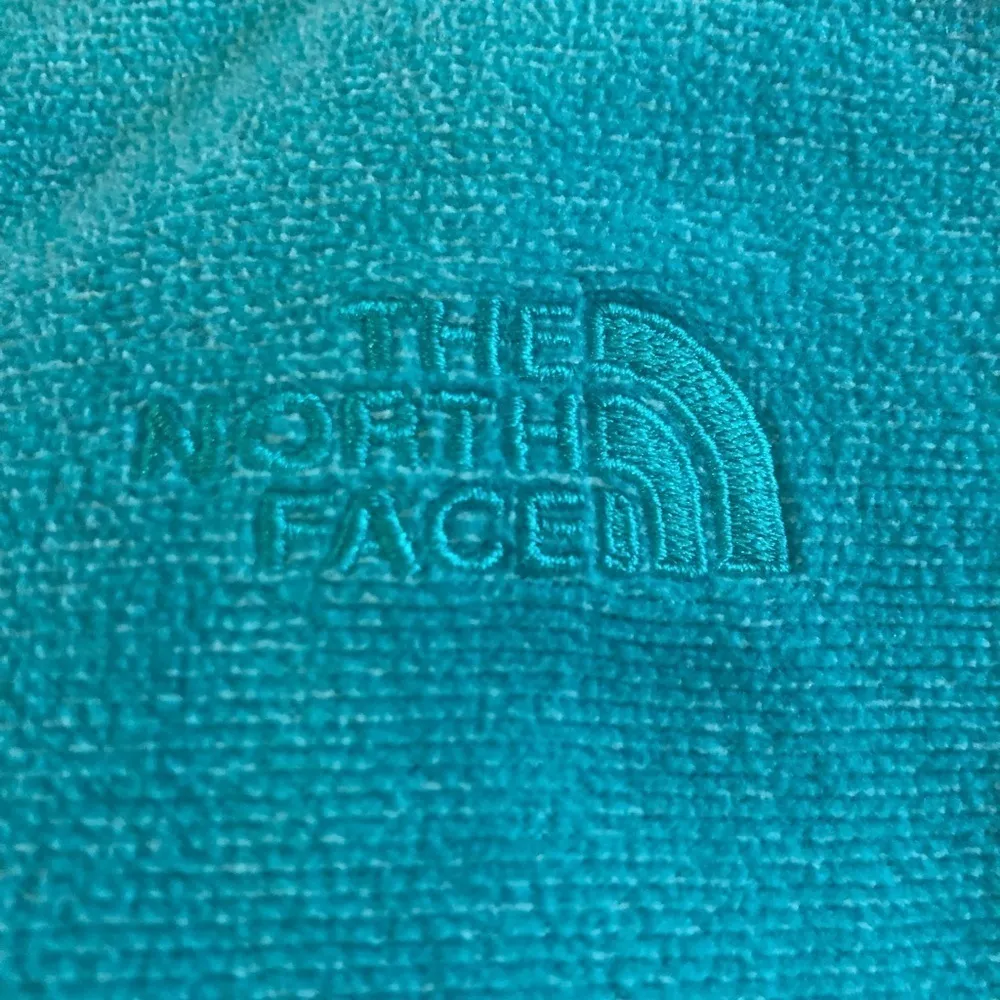 The North Face  Fleece 1/4 Zip Pullover Jacket S Teal Soft Fall Winter - Image 4