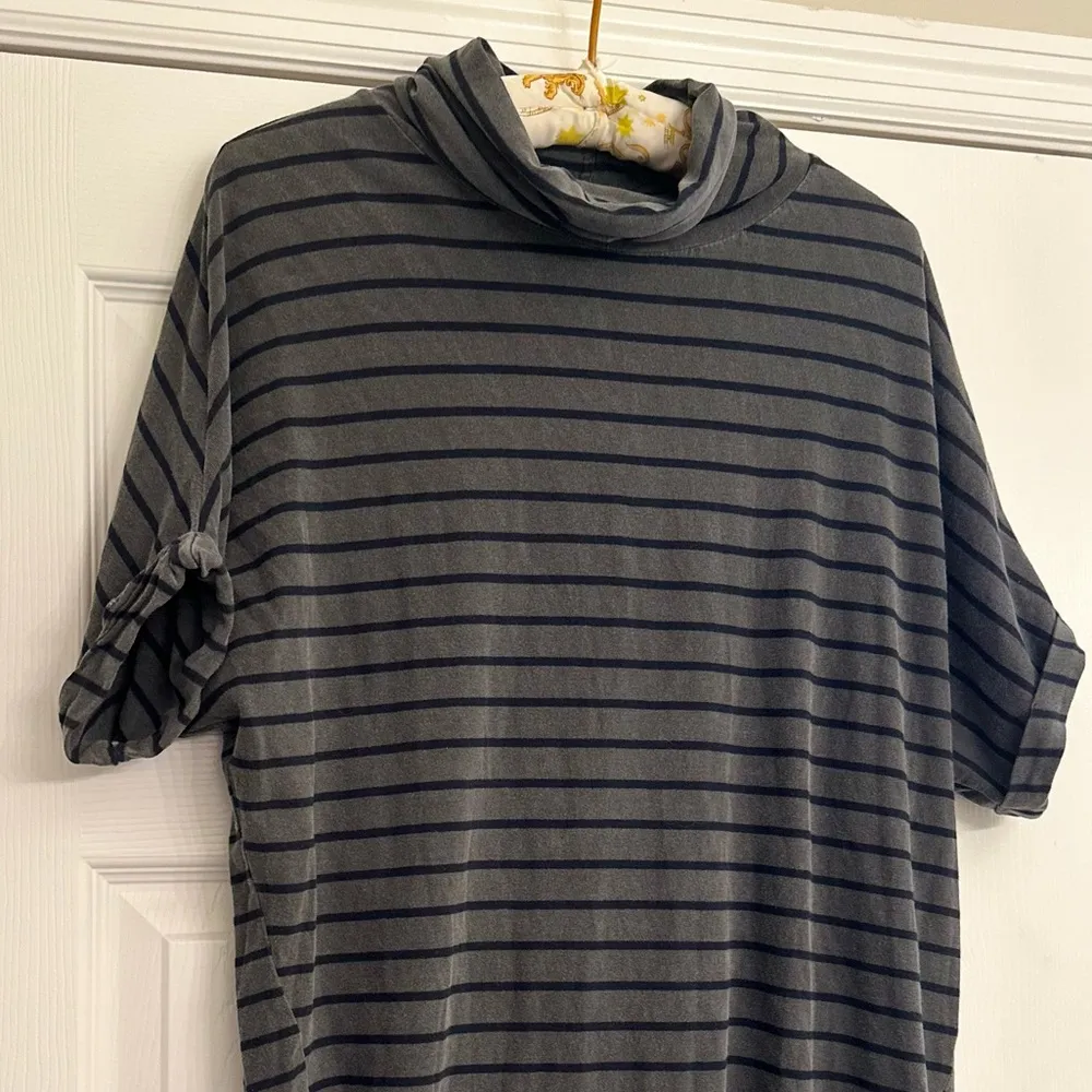 Anthropologie Stateside Cowl Neck Pullover Dress Striped XS‎ Sailor Nautical USA - Image 2