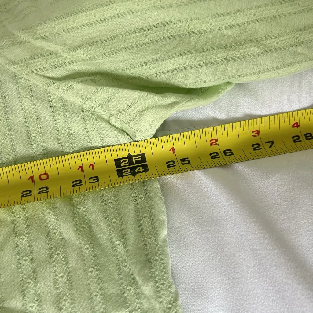 VTG Cathy Daniels Womens Size XL Mint Green 3/4 Sleeve Blouse Boho Chic Hippie - Image 5