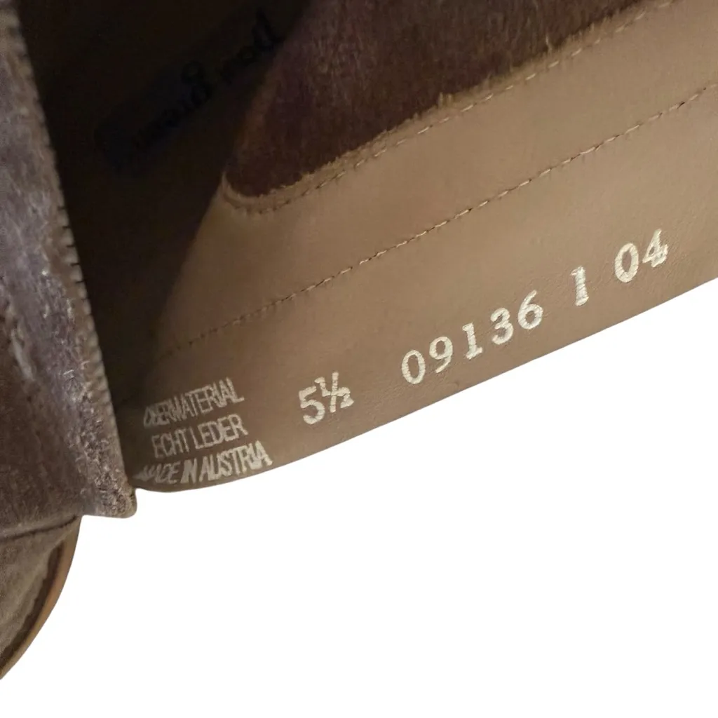 Paul Green Logan SUEDE Booties US 8 UK 5.5 Shoes Ankle Bootie Side Zip BOHO - Image 7