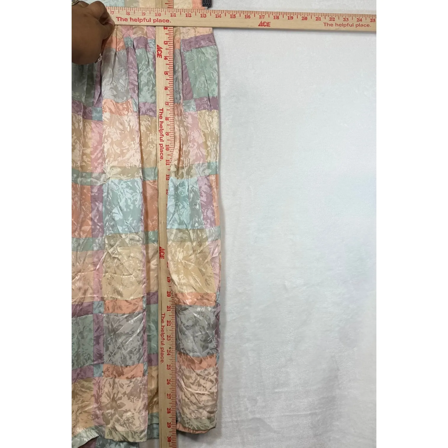 Vintage Jerri Sherman XS Silk Pastel‎ Skirt Pleated Mod Preppy Colorful 80s Rare Purple - Image 6