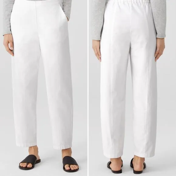 Eileen Fisher Organic Cotton Hemp Lantern Ankle Pant Size 1X Easy Fit Minimalist - Image 2