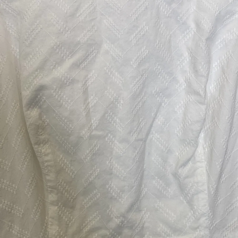 Anne Klein Lightweight Cotton Sleeveless Midi Dress Chevron Pattern EUC Sz 6 - Image 3