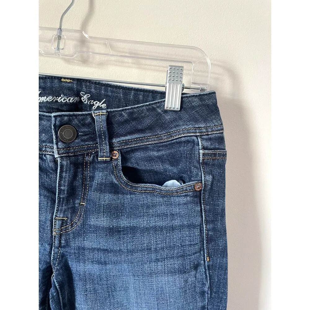 American Eagle Low Rise Original Boot Bootcut Denim Jeans Blue 2 Short - Image 3