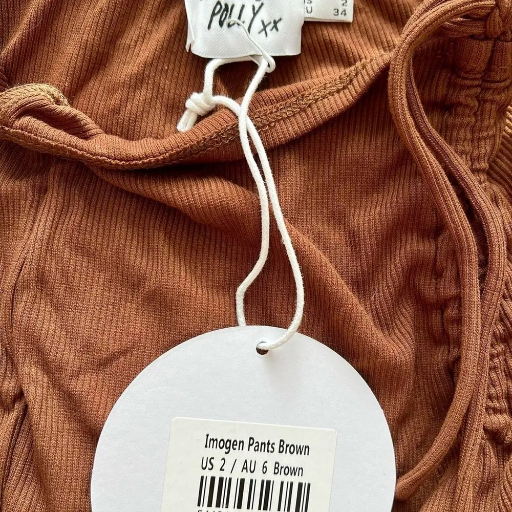 NWT Princess Polly Imogen Pants Brown Size 2 - Image 6