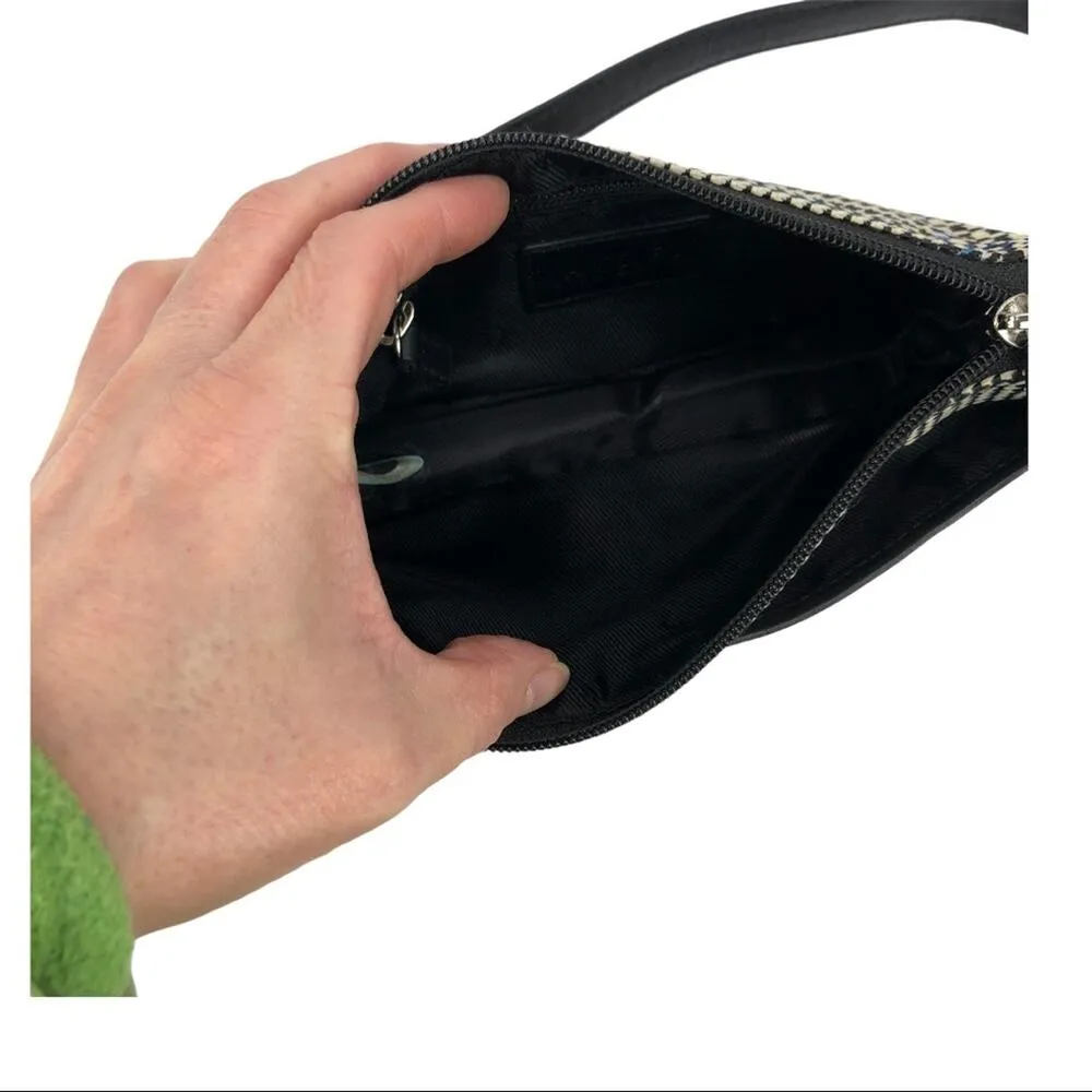 Ralph Lauren Monogram Houndstooth Canvas Mini Bag - Image 12