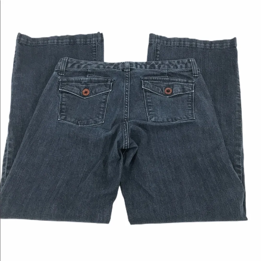 Banana Republic Wide Leg Jeans, Dark Blue, 6S - Image 4