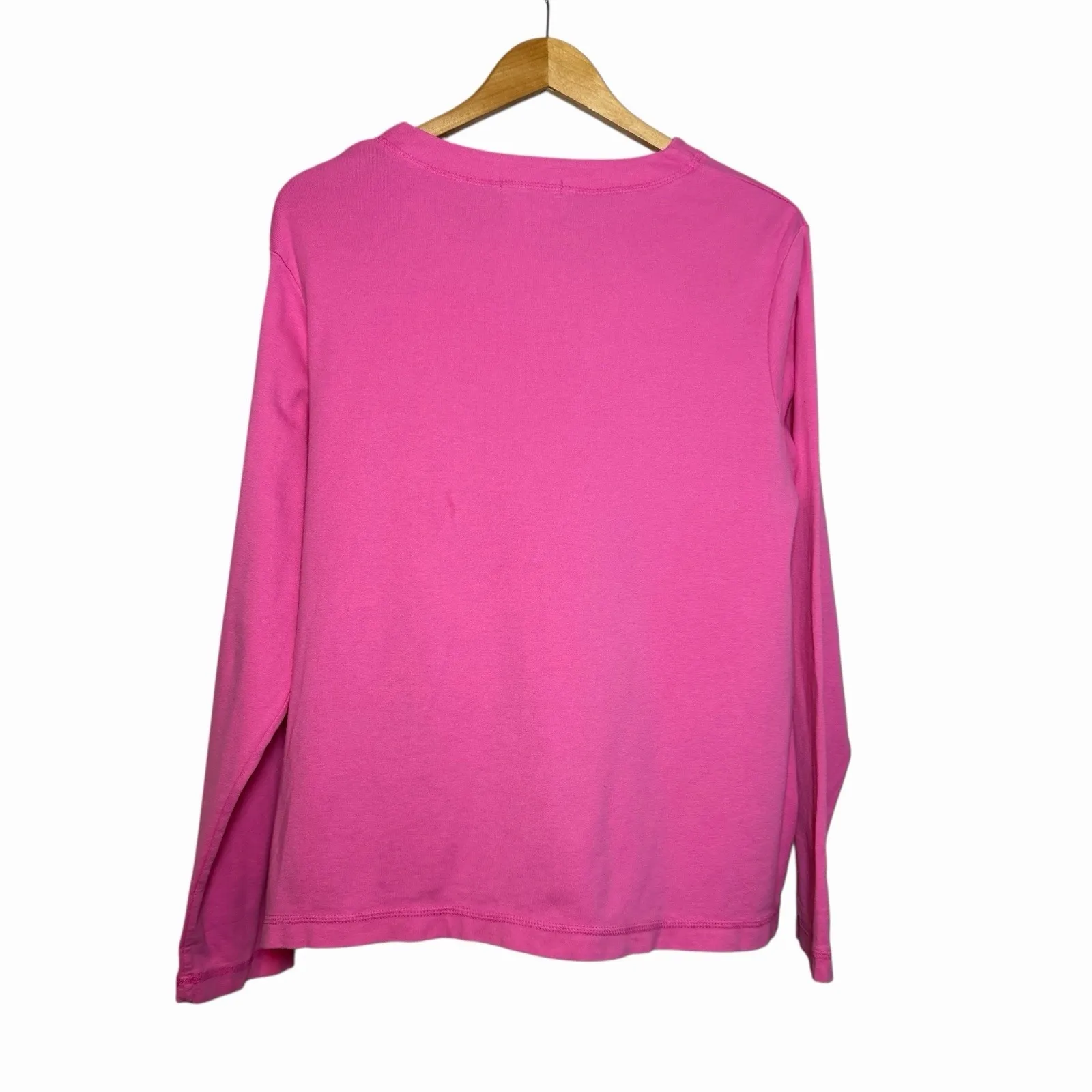 Fresh Produce Women's Baby Rib Essential Cardigan Pink Tea Rose 2X Made in USA - Image 2