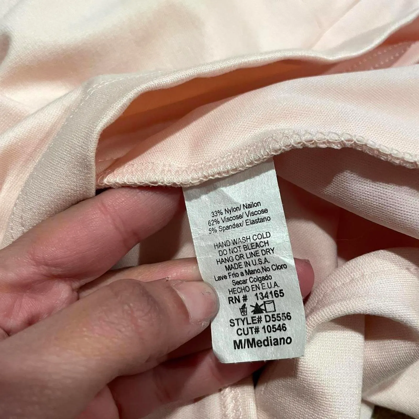 lulus peach pink midi bodycon dress. size medium - Image 7