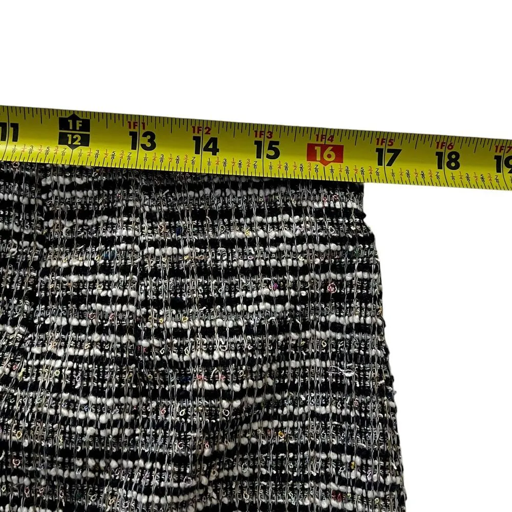 Amnda + Chelsea Multicolor Tweed A-line Skirt Women Petite Sz Medium NWT | 61-29 - Image 6