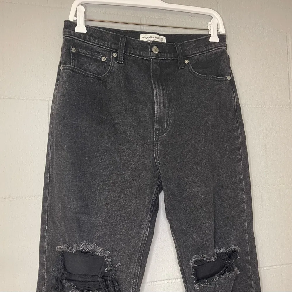 Abercrombie & Fitch The Ankle Straight Ultra High Rise in Black Size 30/10R - Image 4