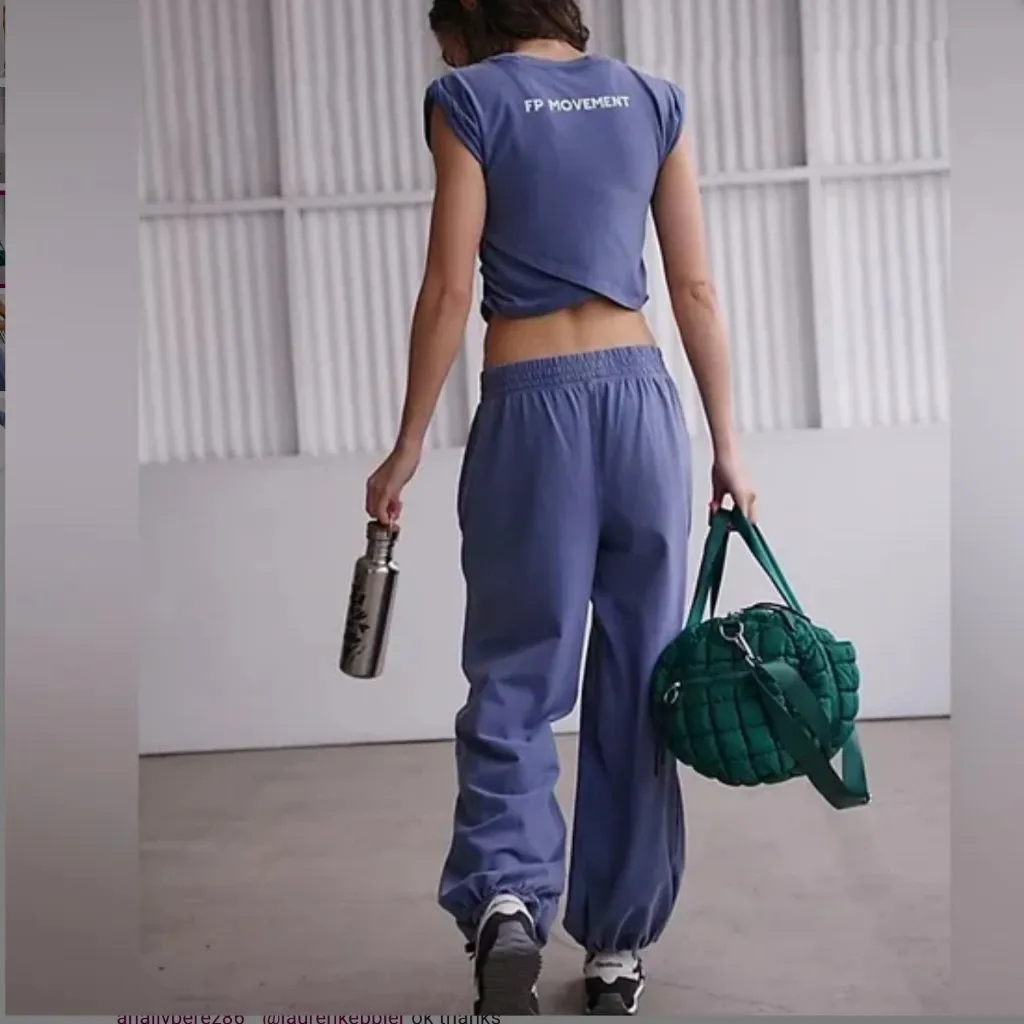 FP Movement by FP Hot Shot Logo Crossover Set in Blue Indigo sz M NWT $9… - Image 8