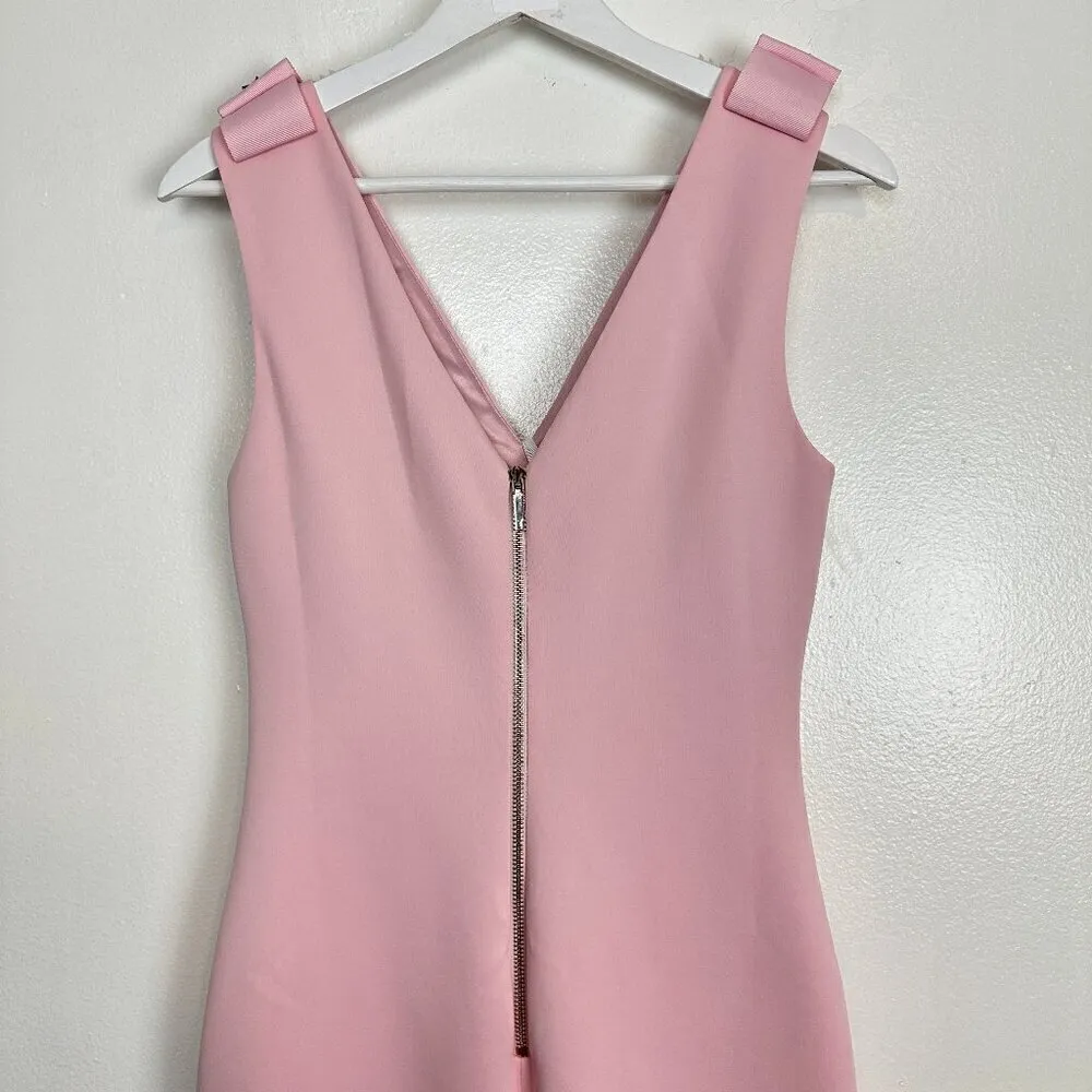 TED BAKER London Belliah Bow Shoulder Body-Con Dress in Dusky Pink Size US 2 NWT - Image 11