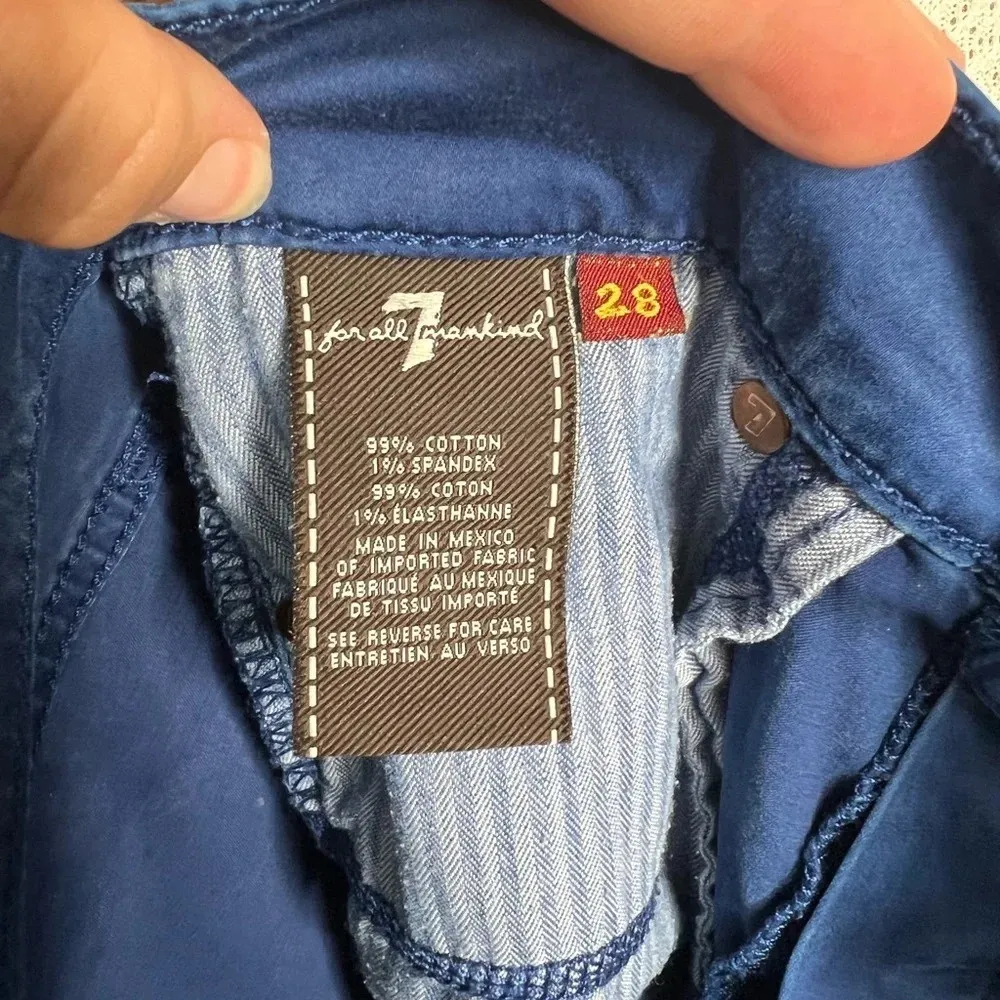 7 For All Mankind Blue Gwenevere Skinny Jeans Size 28 - Image 12