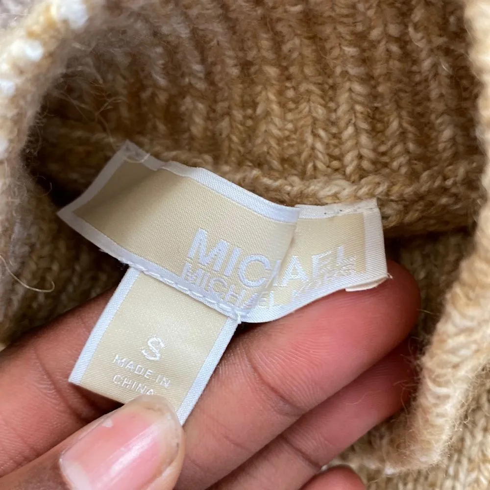 Michael Kors Colorblock Sweater SIZE S White - Image 3