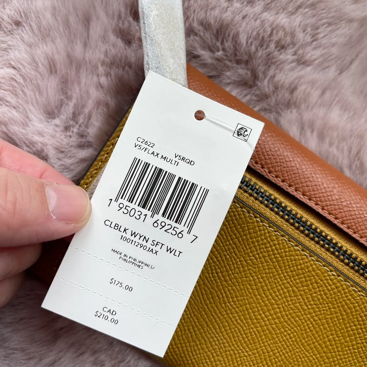 Coach PewterFlax Multi Wyn Soft Crossgrain Leather Wallet - Image 3