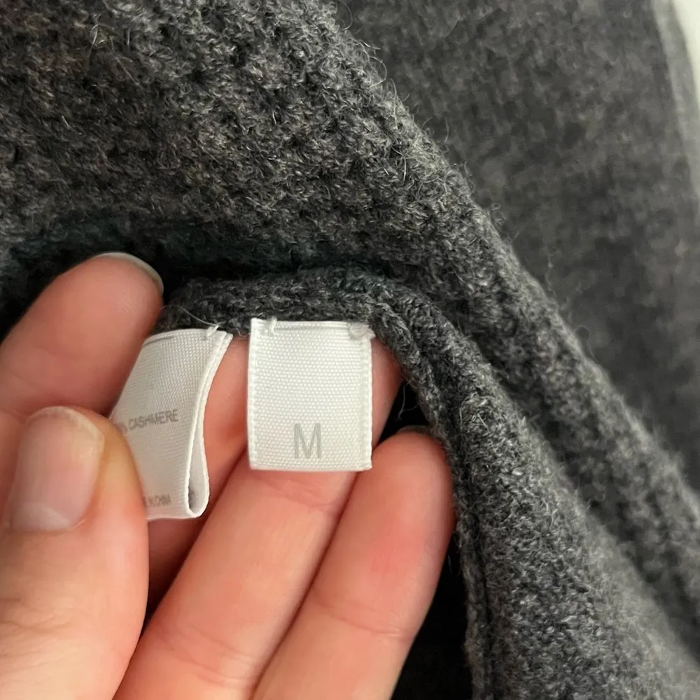 Kokun Drape Waterfall Woven Cashmere cardigan Medium Tan - Image 9