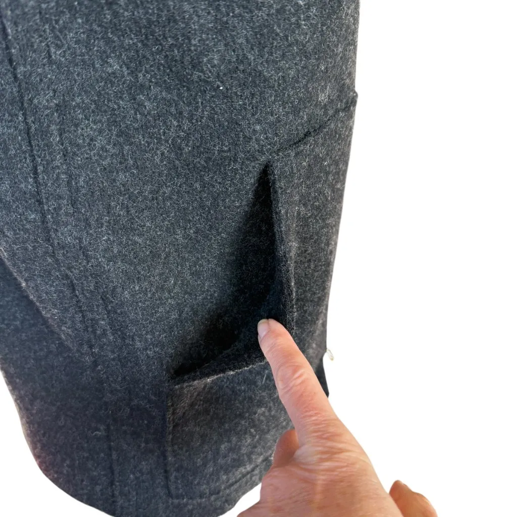 J. Crew black sleeveless mock neck zip up wool sweater vest with pockets size XS - Image 6