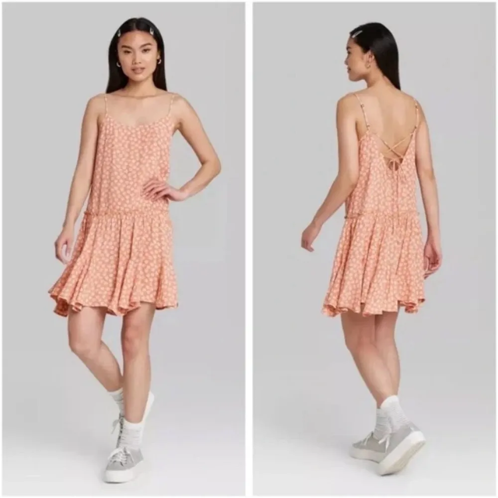 Wild Fable  peach floral mini dress size XS‎ - Image 2