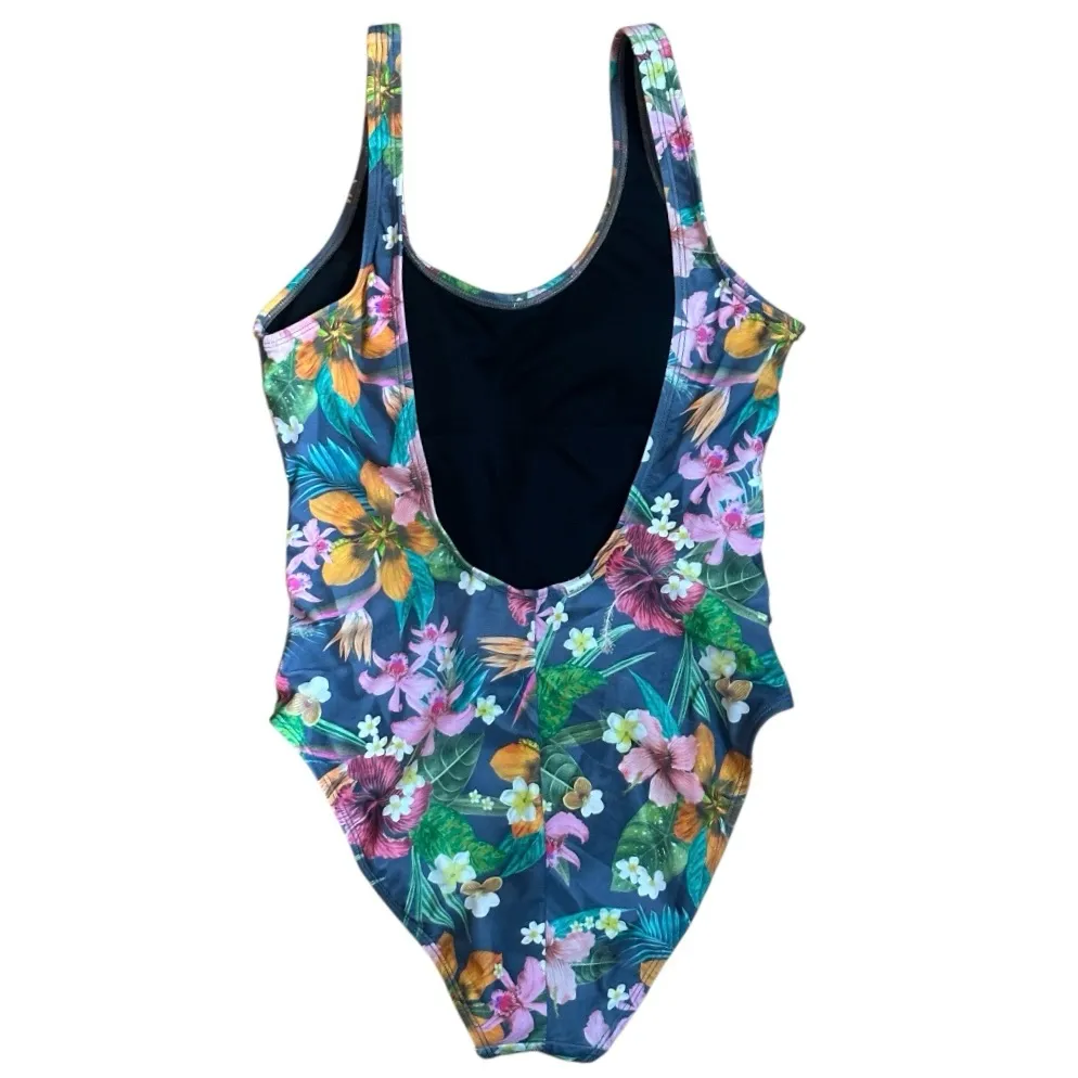 Salt Life Colorful Floral Tropical Print One-Piece Swimsuit NWT - Image 2