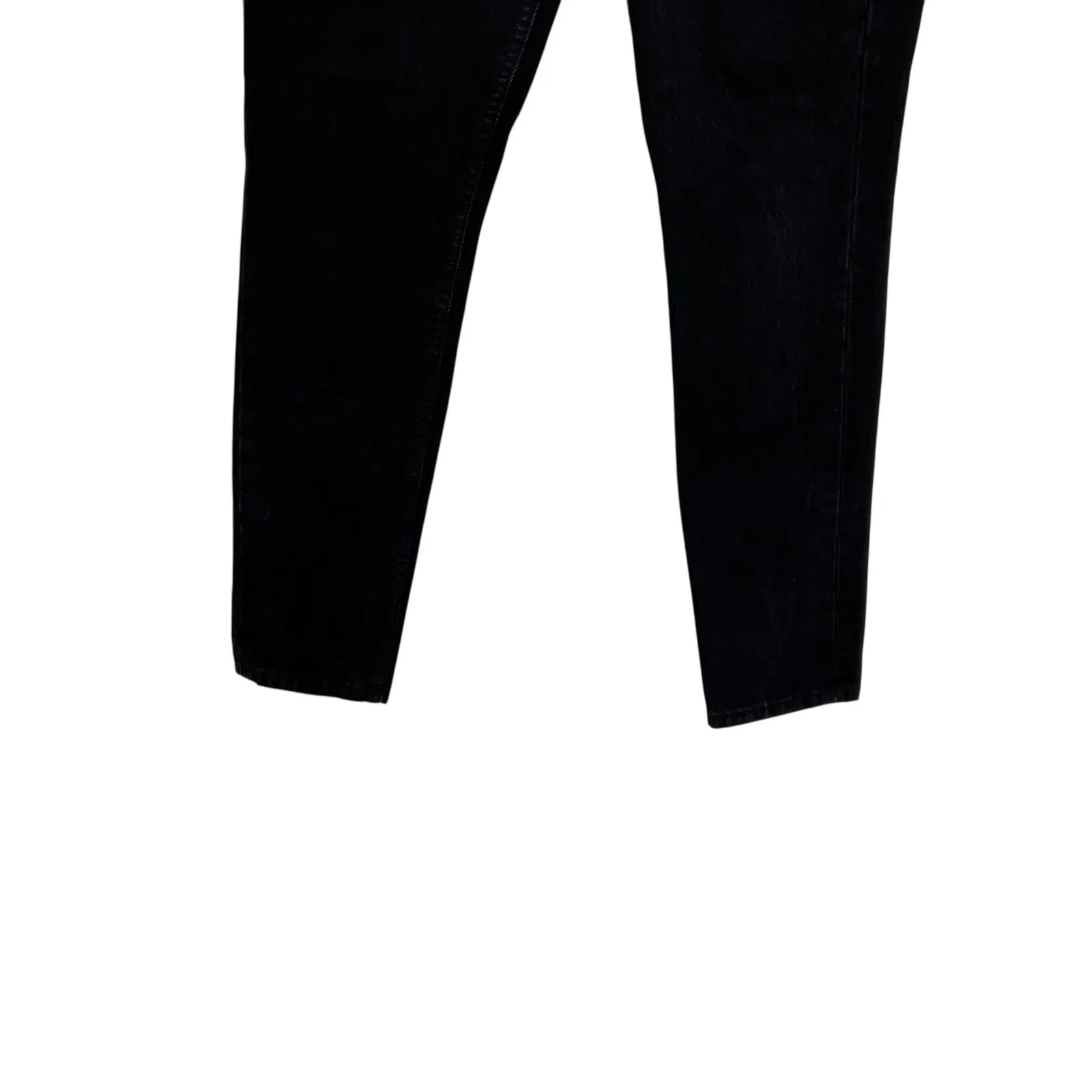 Reformation‎ Skinny French Jeans Button Fly Thames Wash Black Denim Size 25 - Image 8