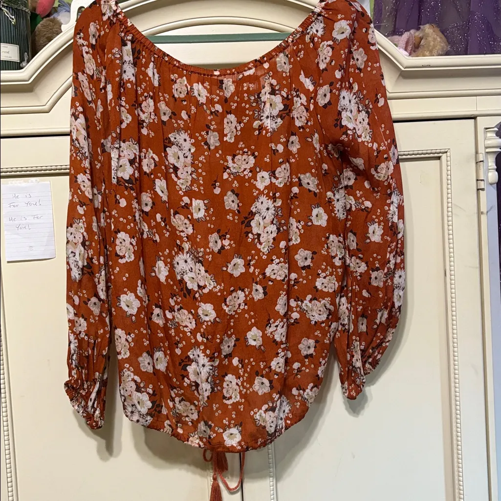 Spell and the gypsy maple gypsy dancer blouse size small Orange - Image 5
