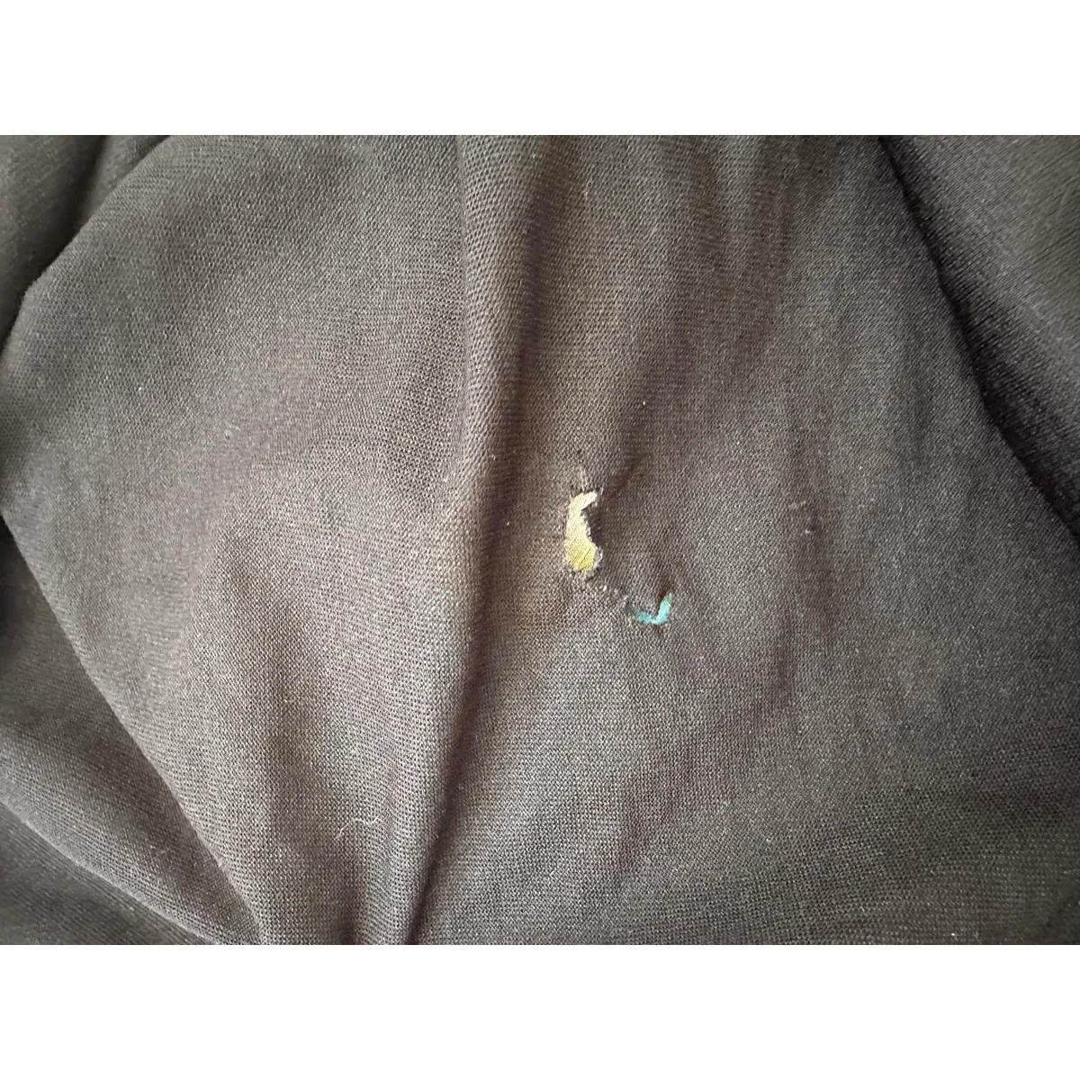 Gorgeous Vintage Blue and Black Floral Sparkly Milkmaid Dress Size M - Image 9