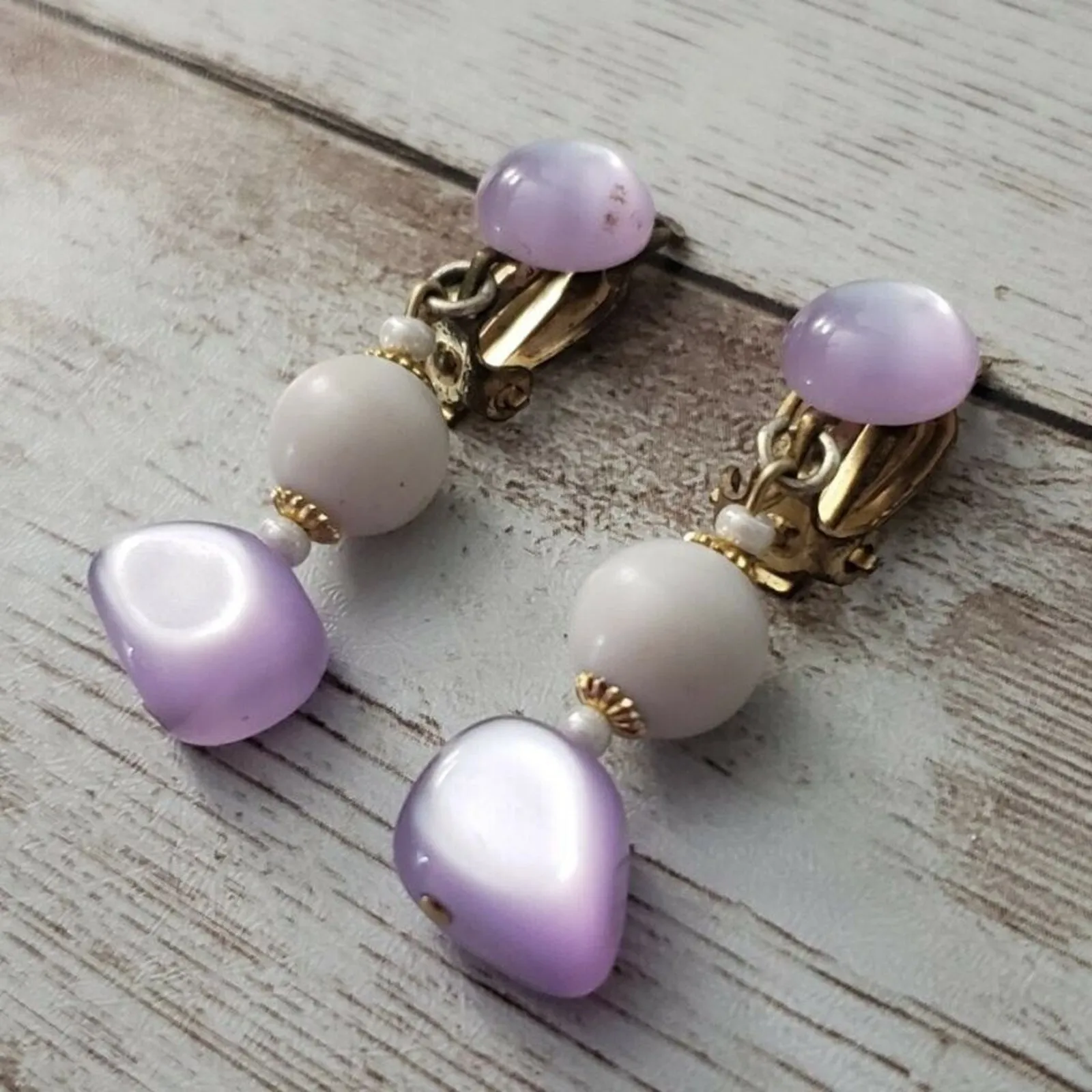 Vintage Clip On Earrings - Image 2