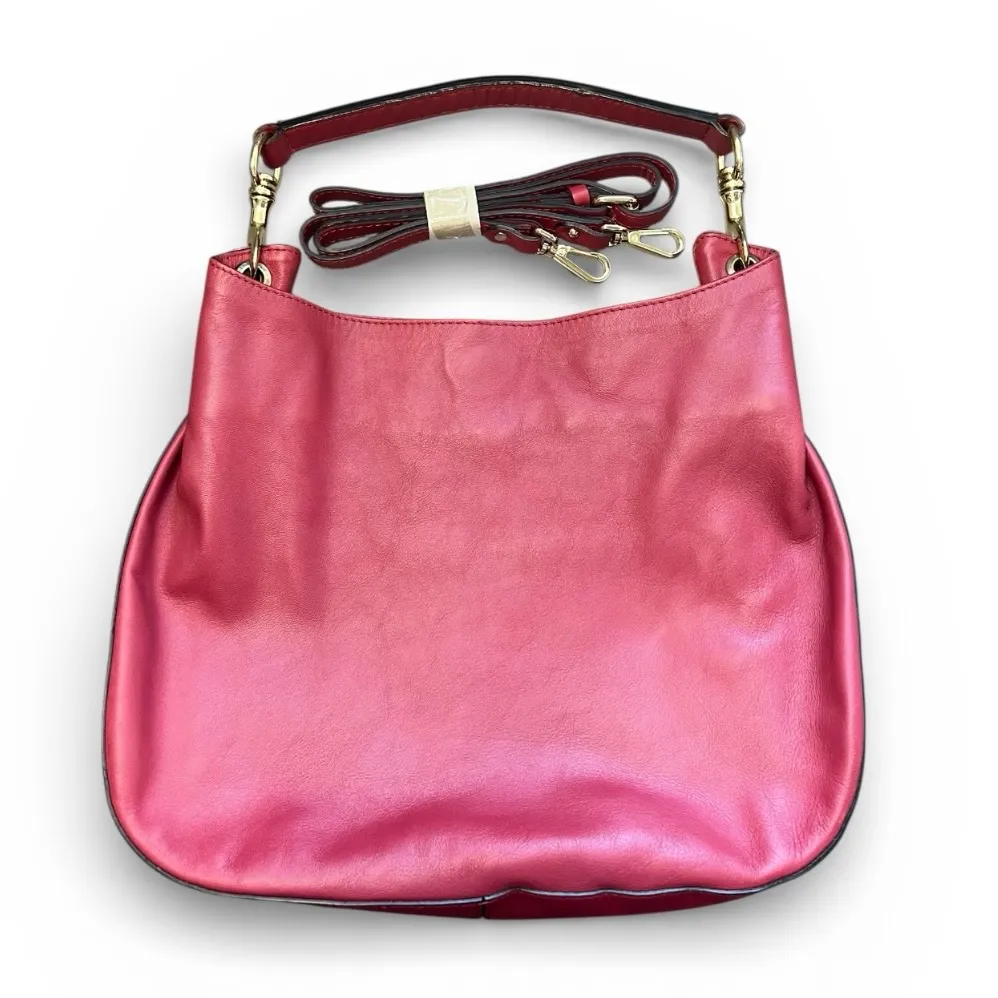 KUNA Red Leather Shoulder Bag by Beatrice ciabatti made in Italy old money - Image 3