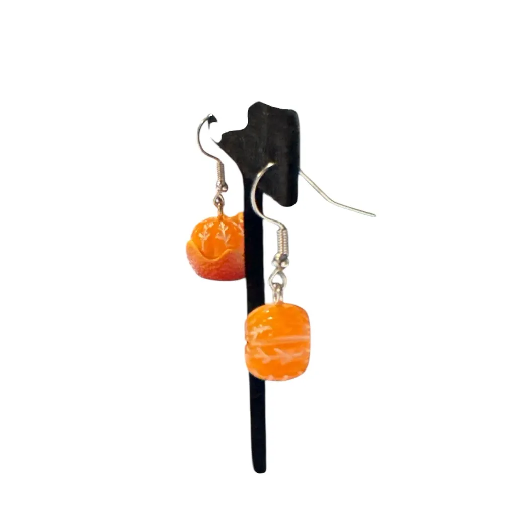 3/$20 Orange Fruit Slice Earrings - Image 6