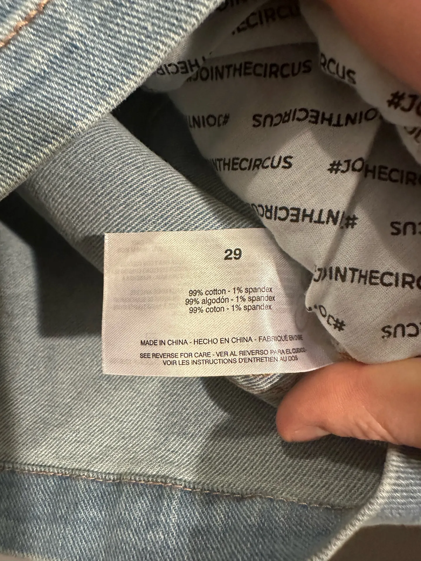 Circus NY Strapless Light Wash Denim Belted Romper Blue Size 29 - Image 9