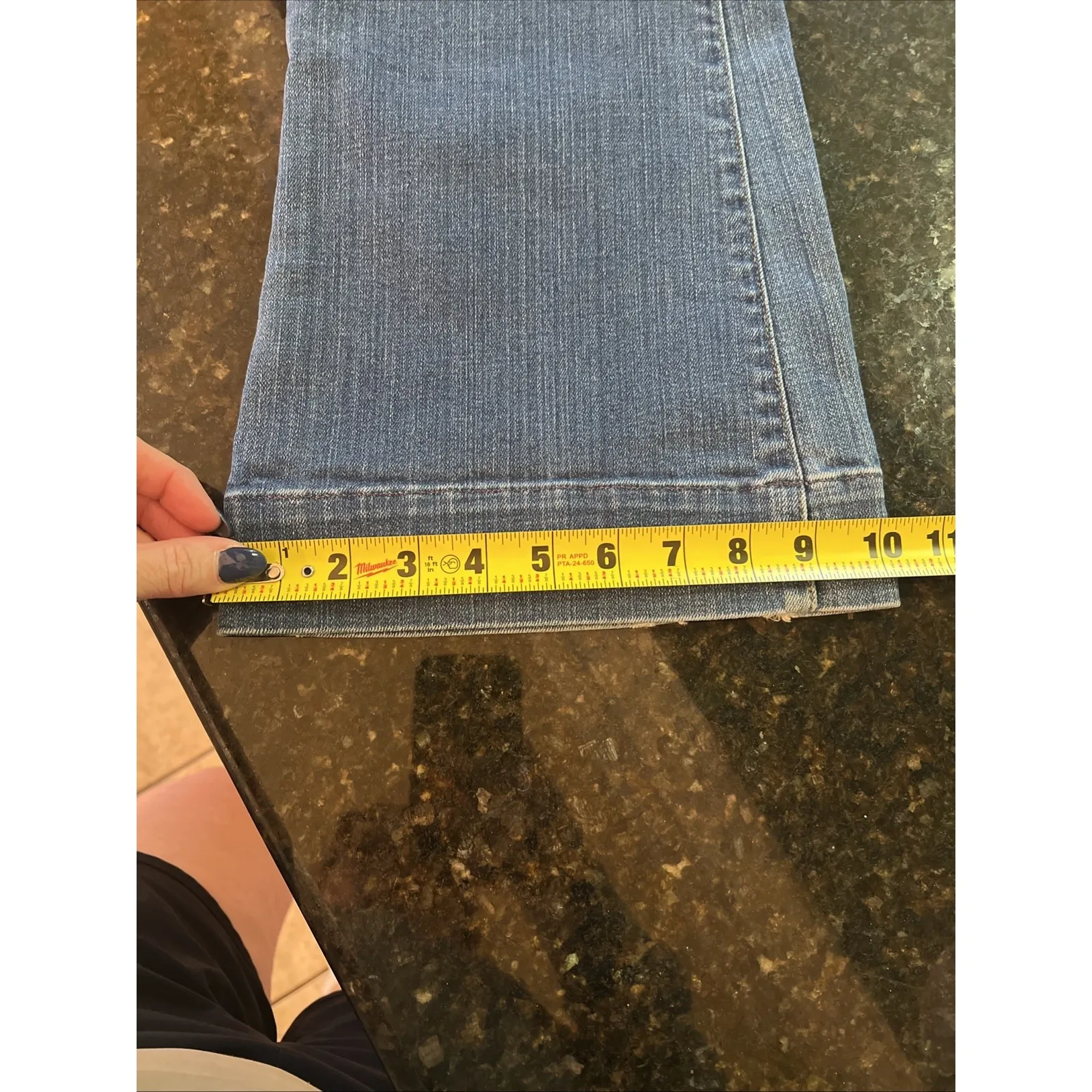 J‎ BRAND LOVE STORY BELL BOTTOM Y2K Low Rise Bayou Wash Stretch Denim Jeans 27 - Image 10