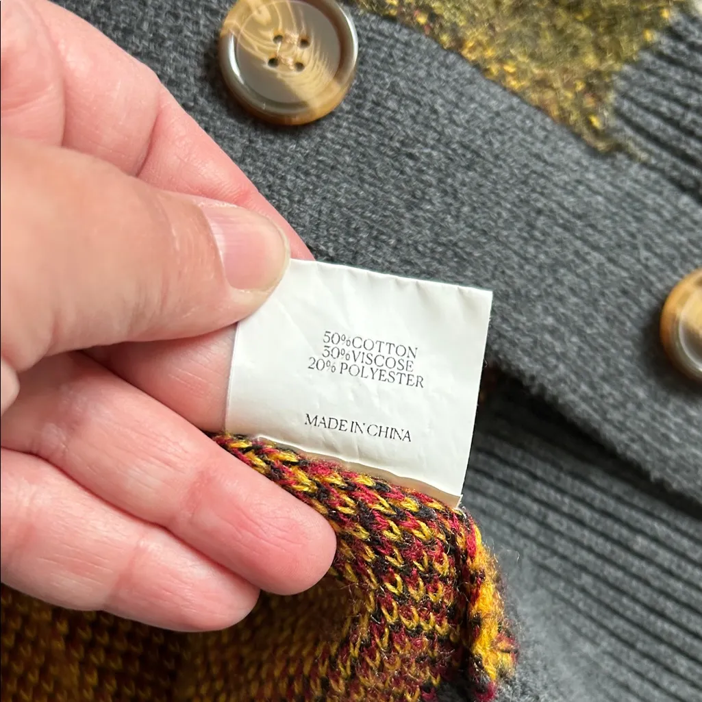 Cider Gray and Red Knit Sweater - Image 5