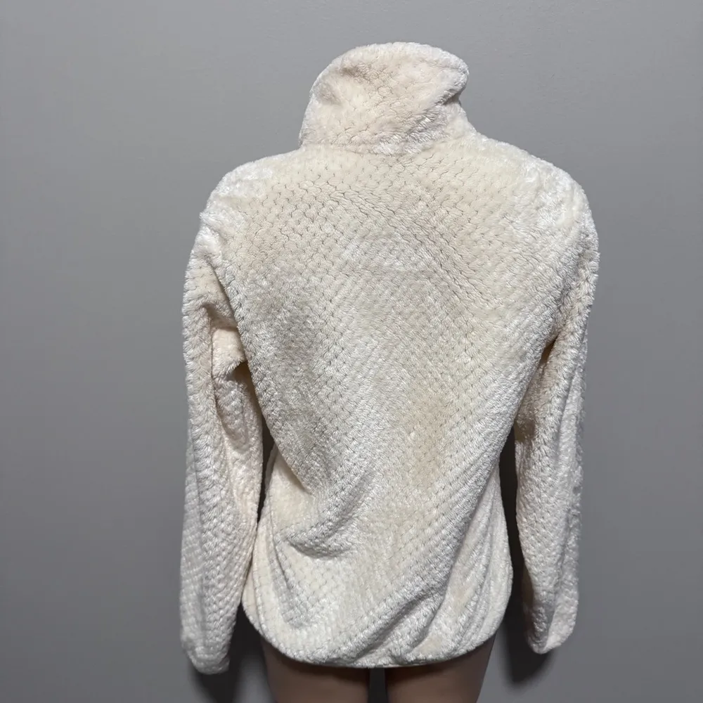 Columbia Fire Side Sherpa Fleece Full Zip Jacket Cream Small - Image 4