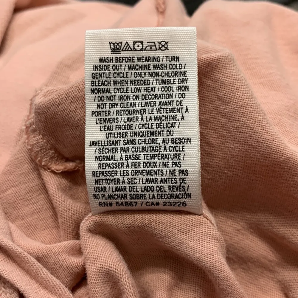 PINK Victoria’s Secret Pinkish Orange Long Sleeve Hoodie Size Small - Image 10