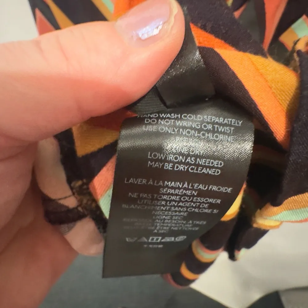 Anthropologie Chevron Slip Dress size Medium-tiny flaw see photo - Image 15